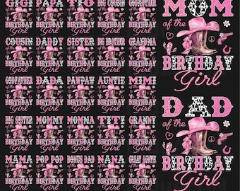 Familia de la cumpleañera Vaquera rosa Rodeo occidental PNG, Botas coquetas Cumpleañera PNG, Vaquera rosa rodeo PNG, Cumpleañera PNG