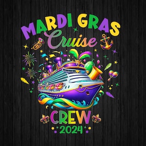 PNG ONLY Mardi Gras Cruise 2024 Ship Png, Family Matching Trip New Orleans Png, Mardi Gras Png, Digital Download