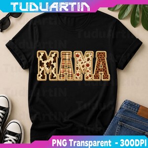 Fall Mama PNG, Halloween Patchwork Letters Png, Halloween Mama Png, Fall Mama Halloween Patchwork Letters Png, Halloween Mama Png