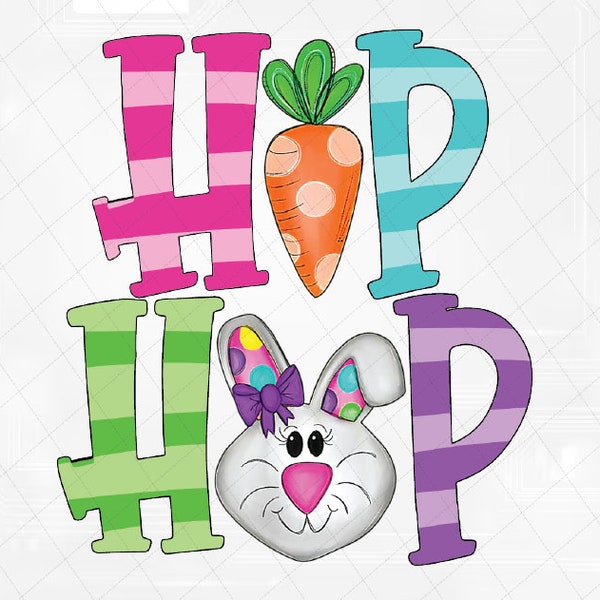 Hip Hop Cute Bunny Funny Png, Printable Digital Art, Hip Hop Png, Girl Easter Design Png, Easter Bunny Png