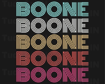 Boone Personalized Name Vintage Retro Girls Woman Man Png, Boone 2026 Concert Png, Boone Fan Png,  Moonbeam PNG Concert PNG,  Vintage Design