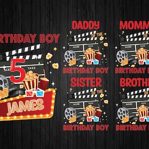 Nome personalizado, idade, filme, aniversário, png, noite de cinema, admita um png, tapete vermelho, filme de aniversário, png, download digital