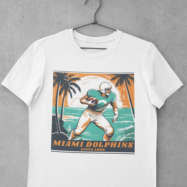 Miami Dolphins Shirt - Vintage NFL Fan Tee, Stylish Football Apparel