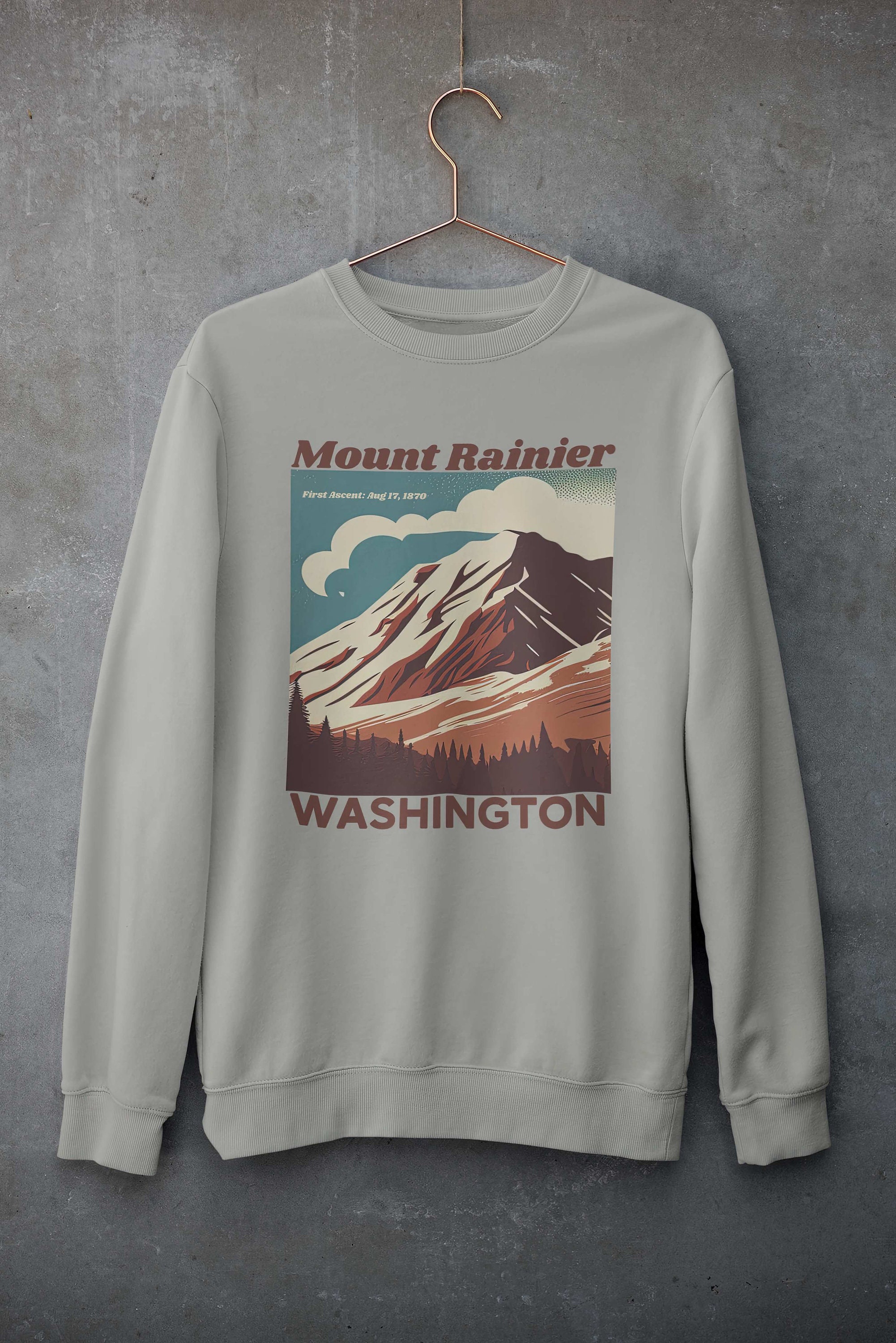 Mount Rainier Sweatshirt Rainier Sweatshirt Mount Rainier Hoodie Mount Rainier Shirt Mount Rainier Gift Etsy UK