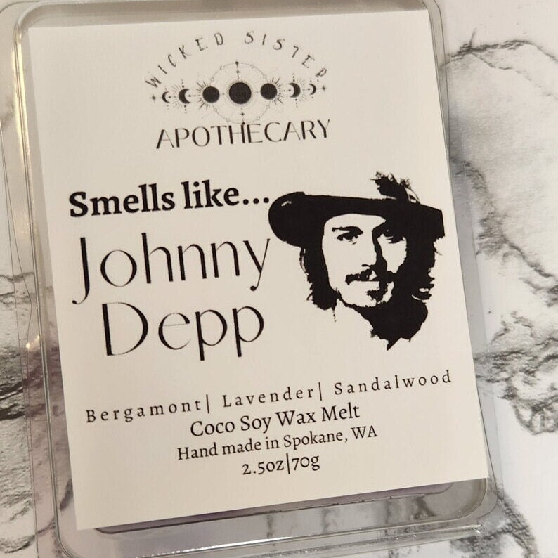 Johnny Depp Candle Johnny Depp Gift Special Occasion Birthday Masculine