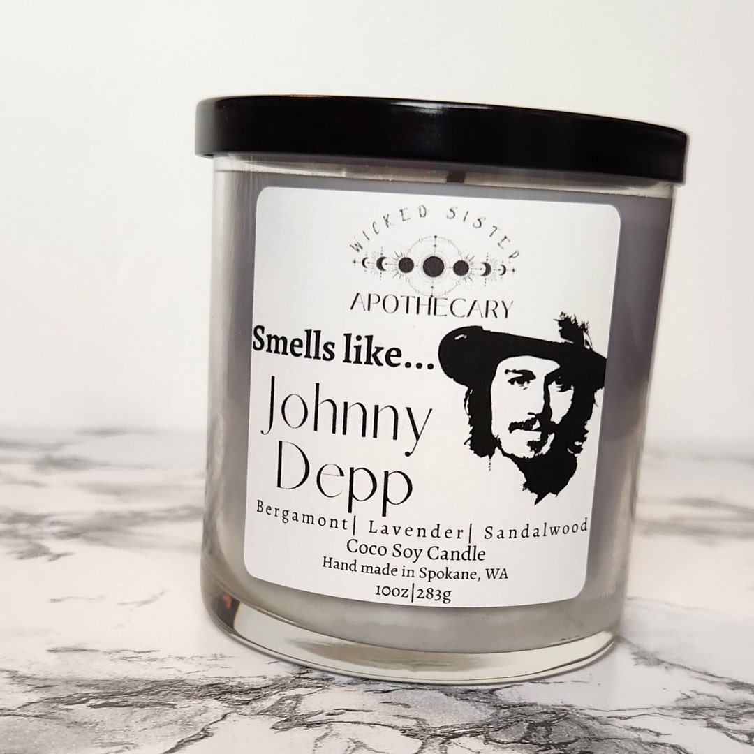 Johnny Depp Candle Johnny Depp Gift Special Occasion Birthday Masculine