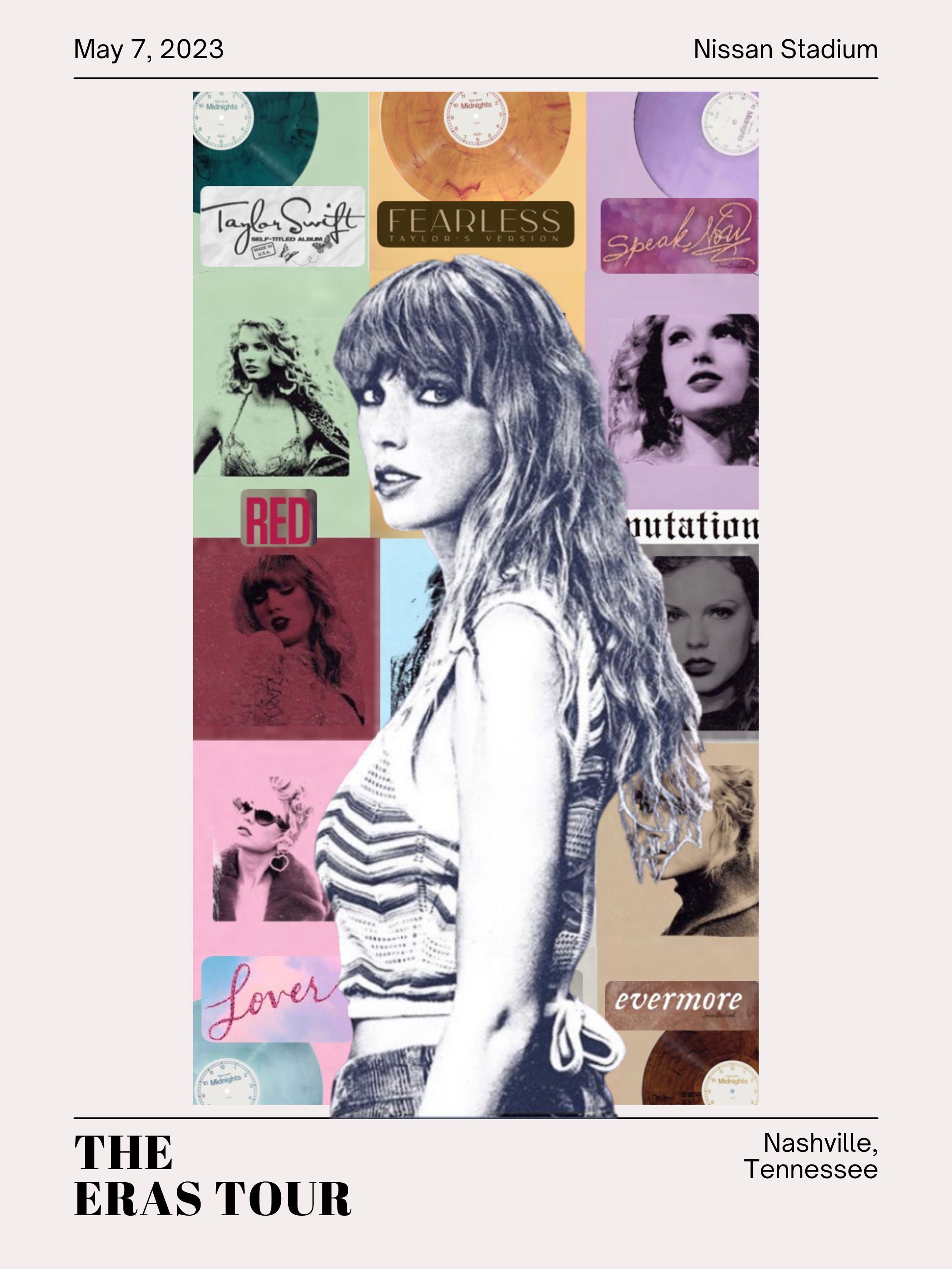 CUSTOM Eras Tour Poster digital File Download - Etsy