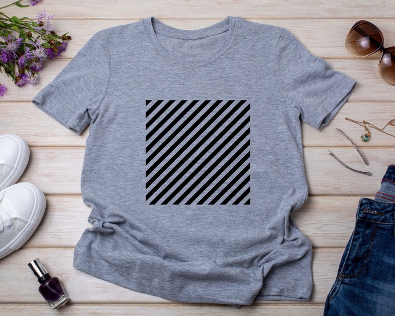 Stripe Pattern SVG, Seamless Pattern Png, Line Print Cut File, Digital