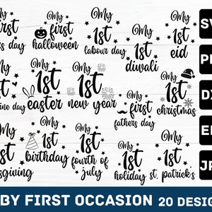 Baby's Firsts SVG,Baby's first holidays svg bundle,Baby's First Christmas Ornament Svg,Baby’s first Christmas svg bundle,baby first birthday