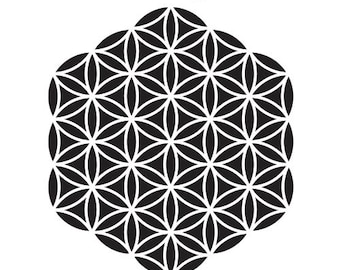 Sacred Geometry Stencils by Artistcellar Flower of Life Sri Yantra Square Rose Tree of Life New Age Spiritual Mixed Media Art Journal