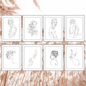 40 Boho Aesthetic Coloring Pages Line Art Minimalist Coloring Relaxing