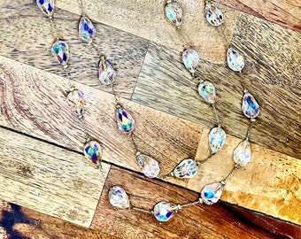 RARE Vintage Vendome Swarovski Aurora Borealis 1950s Timeless 2 Strand Necklace