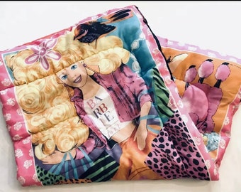 Vintage 1999 Barbie Reversible Comforter 88