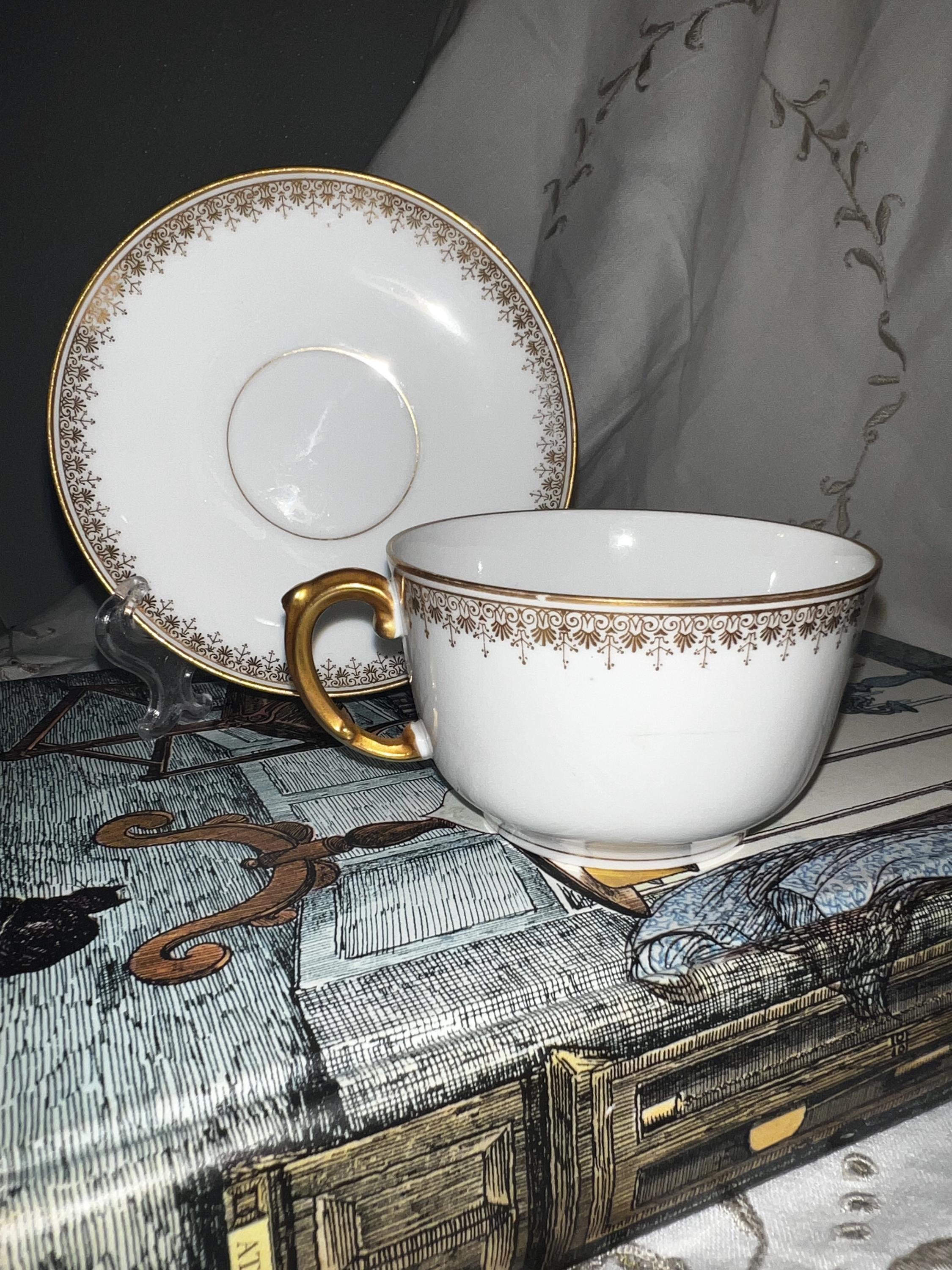 Bernardaud Limoges Cup and Saucer - Etsy