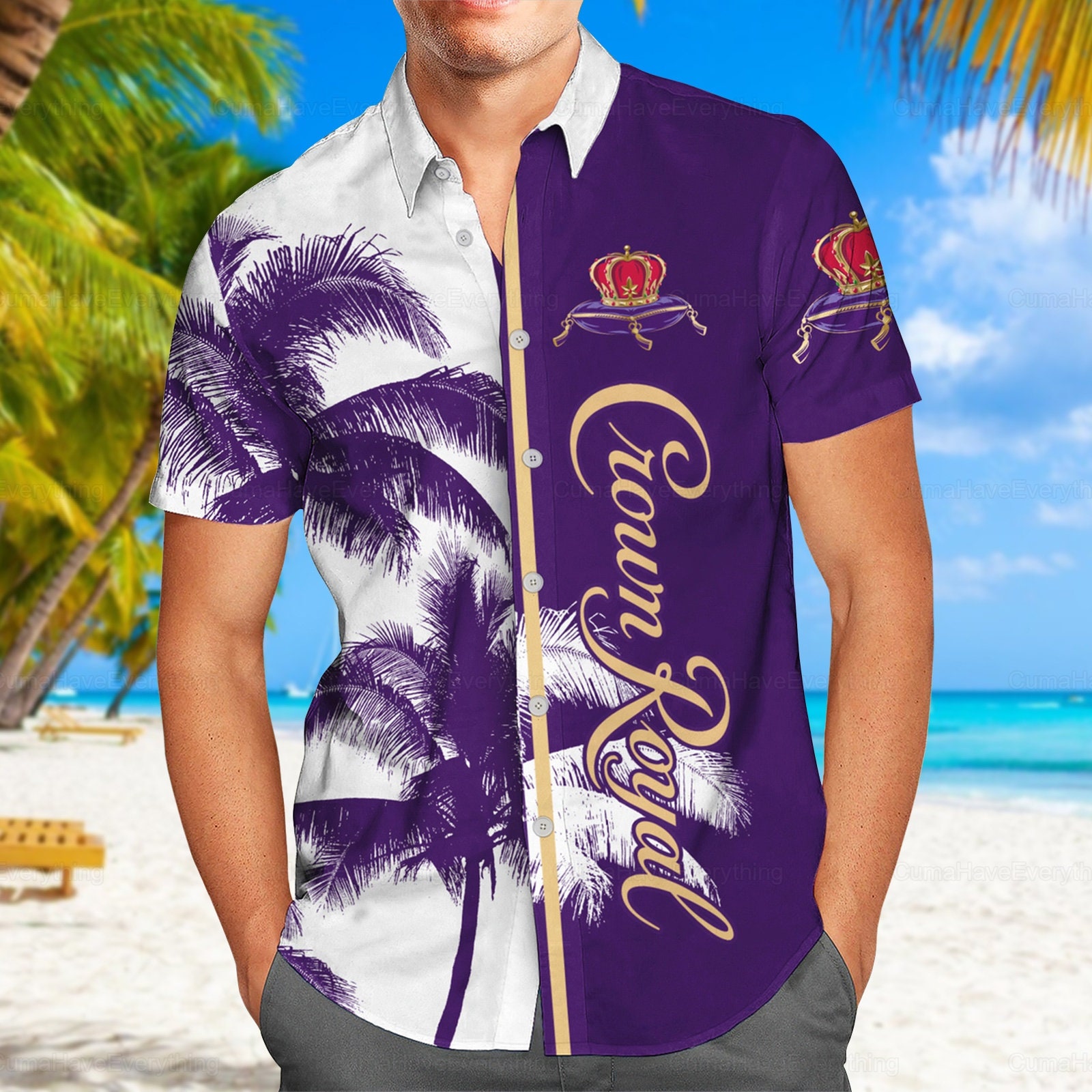 Crown Royal Hawaiian Shirt/man Shorts, Crown Royal Summer Shirts ...