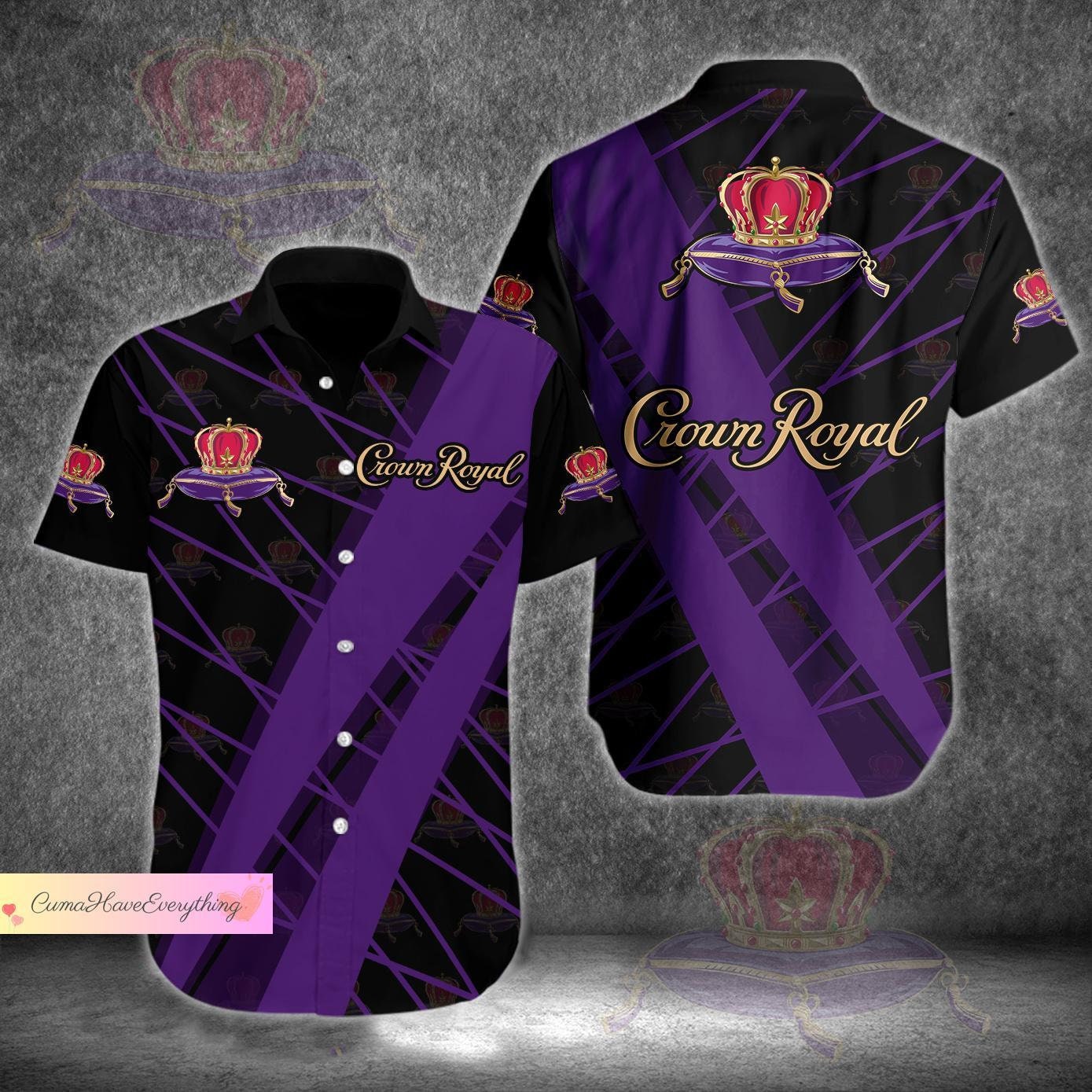 crown royal button up shirt