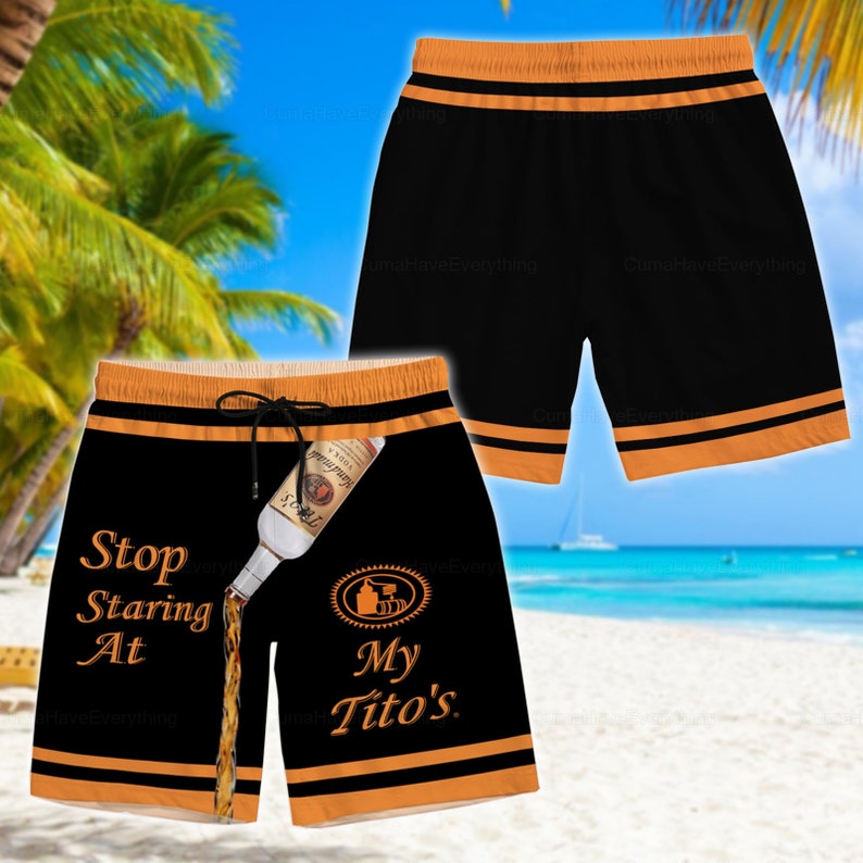 Tito's Vodka Man Shorts, Shorts de plage Tito's, Shorts de sport vodka, Shorts d'été, Shorts alcoolisés à la vodka, Shorts pour hommes, Cadeaux Tito's Vodka image 2