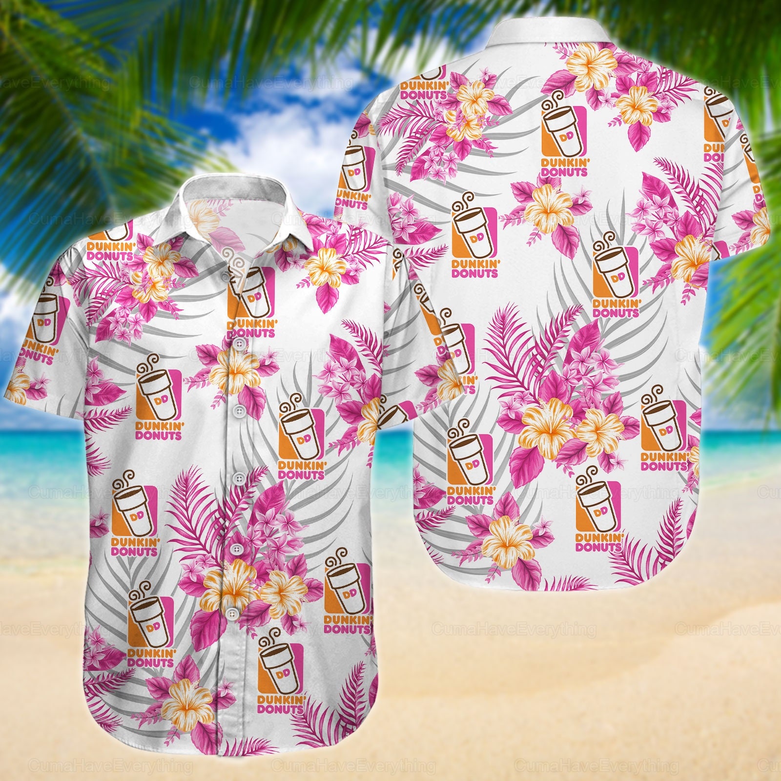 Dunkin Donuts Hawaiian Shirts, Shirt For Men, Father's day gift