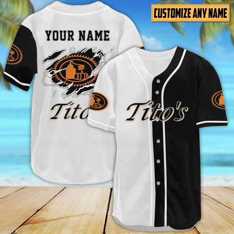 Tito Baseball Jersey Shirt, Vodka Baseball Shirts, Vodka Alcohol Shirt