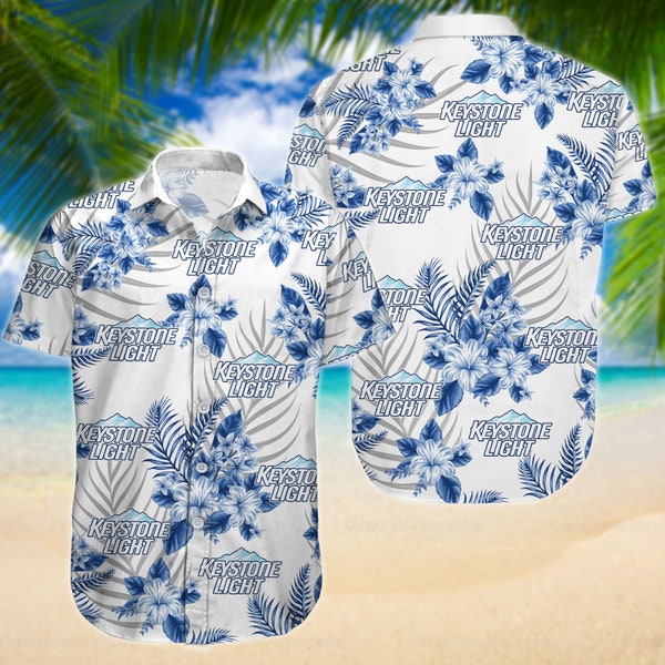 Keystone Light Hawaiian Shirts, Keystone Light Shorts, Keystone Light Shirts, Button Up Shirt, Swim Shorts, Hawaiian Shirt Men