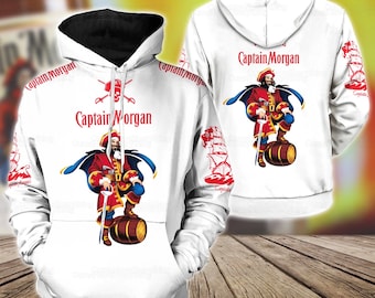 Sweat à capuche Captain Morgan, Sweat à capuche Wine Lovers, Cadeaux Captain Morgan, Sweat à capuche esthétique, Sweat à capuche tendance pour homme, Sweat à capuche tendance pour homme, Sweat à capuche pour homme