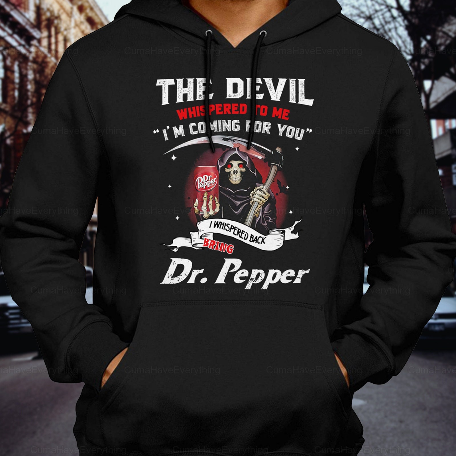 Discover Dr Pepper Shirt, The Devil Whispered To Me I'm Coming Shirt, Dr Pepper Unisex Tshirt, Shirts For Men, Skull Shirt Women, Trendy Sweatshirt