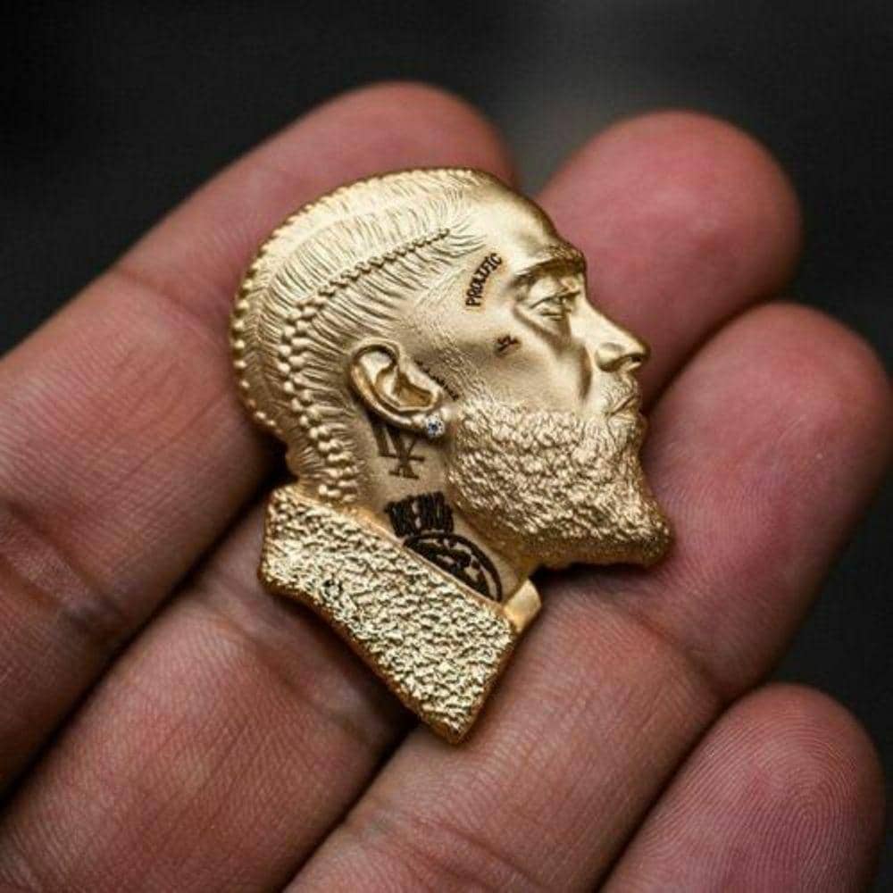 Men's Nipsey Hussle Pendant: 925 Sterling Silver Hip Hop Necklace