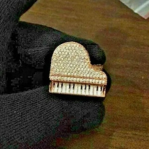 Anillo musical personalizado con circonita cúbica de 2,50 ct, chapado en oro amarillo, anillo de diamantes para hombre completamente helado, anillo de diamantes, anillo de diamantes de hip hop