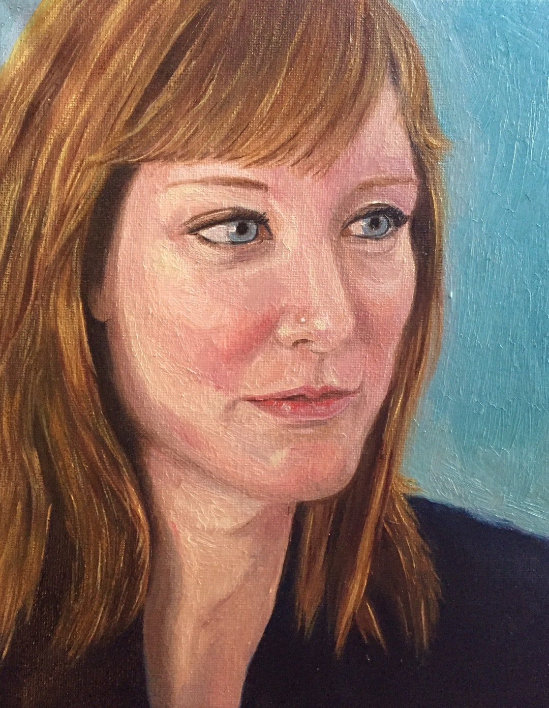 Custom Oil Portrait From Photo on Canvas, Commission Portrait, Handmade ...