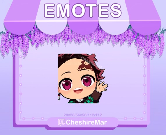 Demon Anime Characters Twitch Discord Emote 6x Bundle | Kawaii Chibi Cute