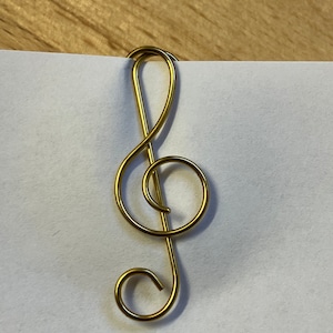 12 fermagli per carta creativi a forma di nota musicale in metallo dorato, porta segnalibri, fermagli decorativi per ufficio, scuola e casa