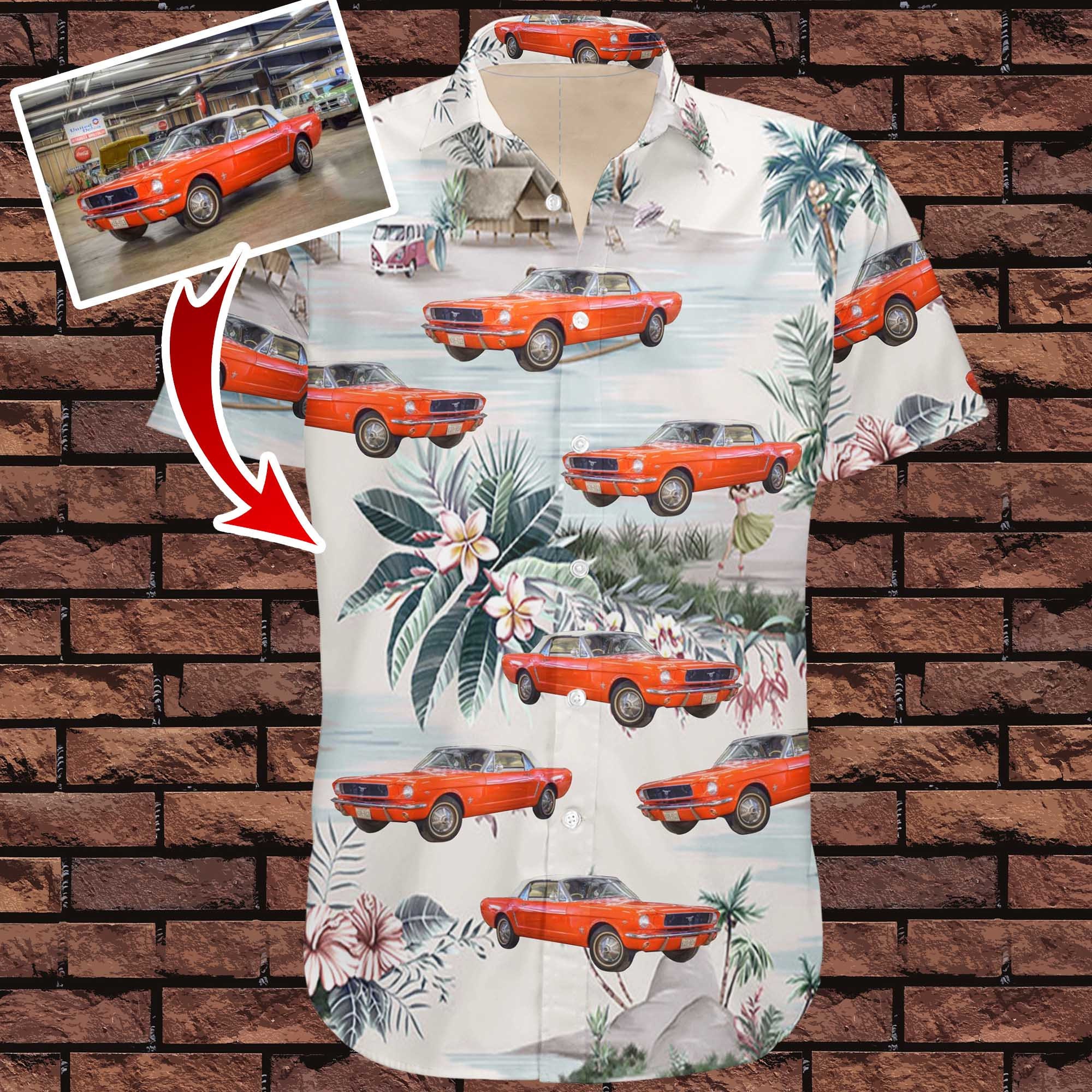 Discover Custom Car Gifts, Personalized Car Photo Hawaiian Shirt