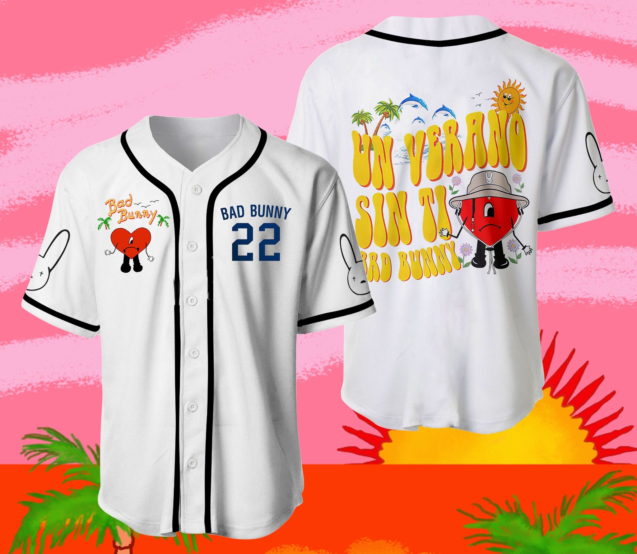 Un Verano Sin Ti Jersey, Bad Bunny Jersey, Summer Baseball Jersey