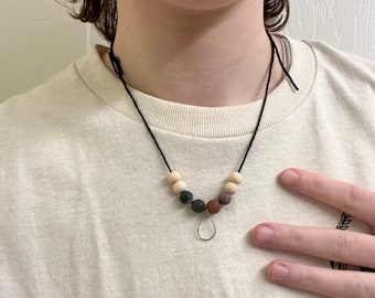Beaded Teardrop Necklace