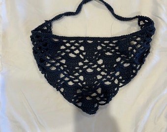 Finger Crochet Lace Bandana