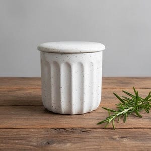 Vintage French Ceramic Butter Keeper - Countertop Butter Crock