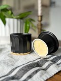 Fluted French Butter Keeper with Water Line, French Butter Crock, French Butter Dish with lid for Countertop, Ceramic Butter Keeper