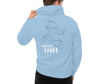 Butterfly Hoodie, Unisex Streetwear Hoodie