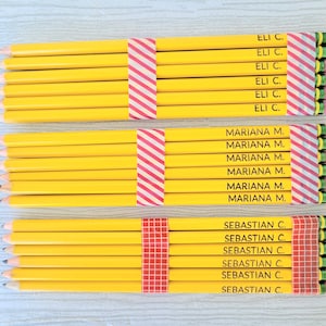 Personalized Pencils, Custom Pencils, Engraved  #2 Pencils, Back to School Supplies, Engraved Custom Message Engraved Pencils Back to School