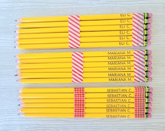 Personalized Pencils, Custom Pencils, Engraved  #2 Pencils, Back to School Supplies, Engraved Custom Message Engraved Pencils Back to School