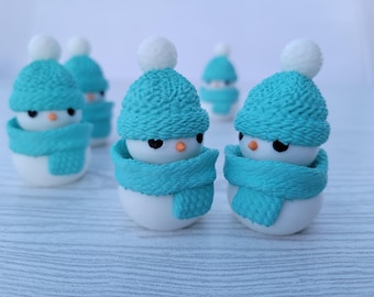 Fidget Clicker Toy w Mechanical Switches Clicky Snowman Toy Pocket Toy Home Desk Table Decor Office Gift Party Favors Stocking Stuffers
