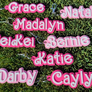 Custom Keychain Personalized keychain Backpack tag 3D Printed Bag Charm Purse Charm Bog bag accessories Name Tag bag tag back to school