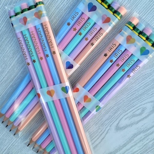 Personalized Pencils, Custom Pencils, Engraved  #2 Pencils, Back to School Supplies, Engraved Custom Message Engraved Pencils Back to School
