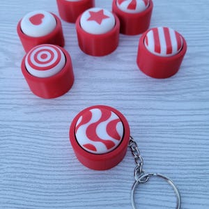 Fidget Clicker Toy w Mechanical Switches Clicky Snowman Toy Pocket Toy Home Desk Table Decor Office Gift Party Favors Stocking Stuffers