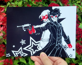 ペルソナ5 雨宮蓮＆明智五郎(シュアケ) ポスター、ポストカード - Etsy