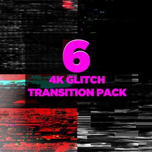 Glitch 3 Transitions for Live Streaming and Video Editing