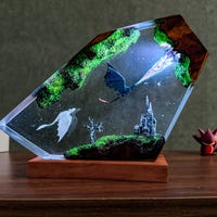 Toothless & Light Fury Desk Lamp - Etsy