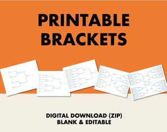 Editable Tournament Brackets: Blank Templates (PDF & PowerPoint Download)