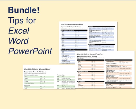 Microsoft Office Keyboard Shortcuts: Excel, Word, PowerPoint (PDF Download)