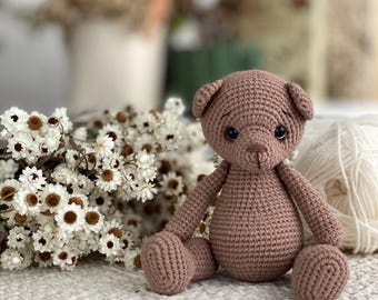 Crochet Teddy Bear Pattern, PDF Amigurumi Teddy Bear